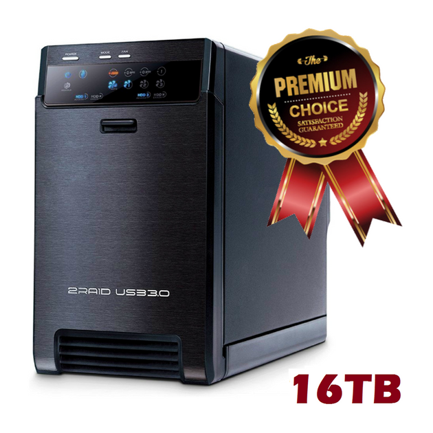 Hyperspin MEGA-SYSTEMS 16TB External HDD USB 3.0 RAID-0